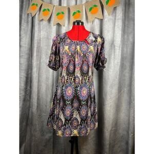 Pinky Size Small Ruffle Sleeve Dress Elasticated Waist, Pattern, Summer